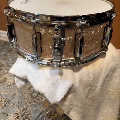 Pearl Session Studio Select 14x5.5" Snare Drum 2018 - 2020 - Nicotine White Marine Pearl image 3