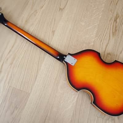 1960s Teisco Violin Bass Vintage w/ Scroll Headstock Japan, FB-2