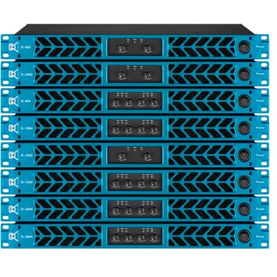 CVR D-654 BLUE 4 Channel Power Amplifier High Output Audio for Live Sound image 5