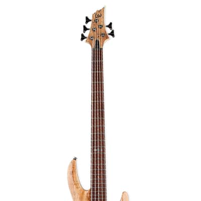 ESP LTD B-205SM 5-String Bass Guitar - Natural Satin image 4
