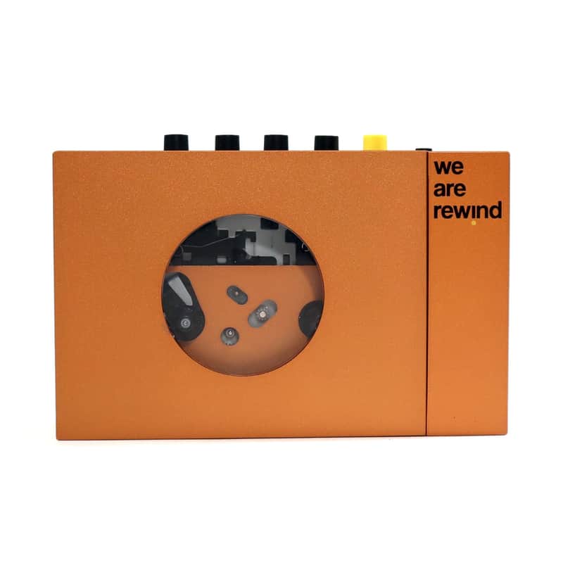 We Are Rewind: Portable Cassette Player w/ Bluetooth Orange image 1