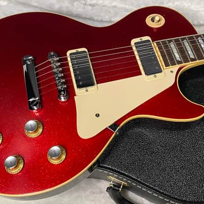 NEW! Gibson Custom Shop Limited Edition 1976 Les Paul Deluxe Reissue VOS Red Sparkle - 9.2lbs - G07565 image 4