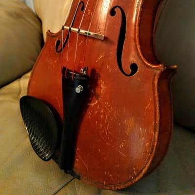 Copy Of Antonius Stradivarius  Made In Czechoslovakia  Violin Antique Vintage Nitro 1930's image 2