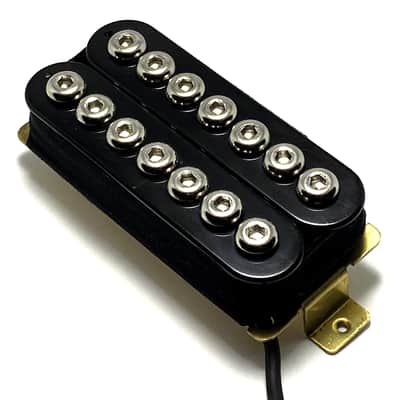 Dragonfire 7 String Crusader Humbucker Pickup, Bridge Position Dedicated Performance, Black with Chrome Poles image 3