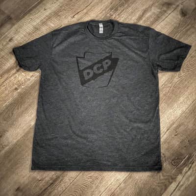 DCP Apparel: T-Shirt, Charcoal w/Black Badge, Large