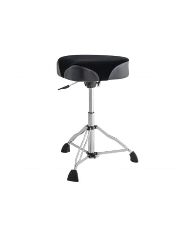 PSN-12HM - seggiolino Hydraulic - seduta a sella tessuto Nero/Grigio - gamba doppia Dixon image 1