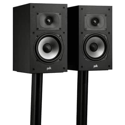 Polk Audio Monitor XT20 High-Resolution Bookshelf Loudspeakers, Pair, Black image 5