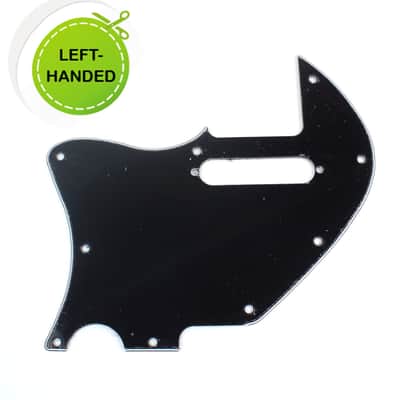 Left-handed Acoustasonic Tele Hybrid Style Guitar Pickguard , 3Ply Black