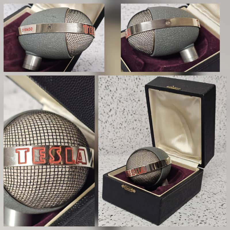 Rare 50" Vintage Microphone 》Tesla 516450 》called "EGG" image 1