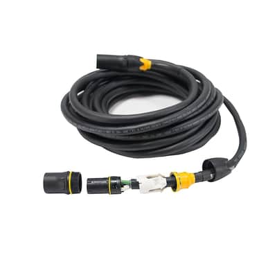 Elite Core Genuine Neutrik | PowerCON True1 Male to Female | 12 AWG Extension Cable | 50' Ft | PC12-TFTM-50 | Made in the USA image 1