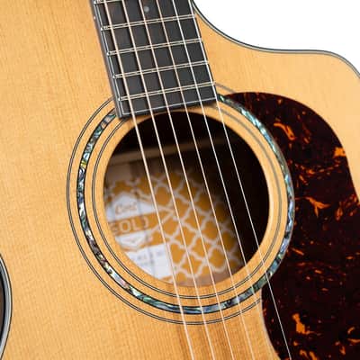 Cort GOLDMC6NAT Gold Series Torrefied Solid Sitka Spruce Top Modern Concert Body 6-String Acoustic-Electric Guitar w/Premium Gig Bag image 10