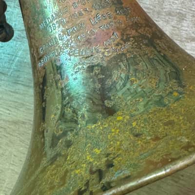 Antoine Courtois Brevete Trumpet Natural Relic with Case image 21