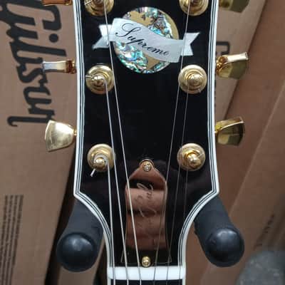 Gibson Les Paul Supreme in Cherry Sunburst (2003) 1st Year Gold Frets Fancy Binding! image 3