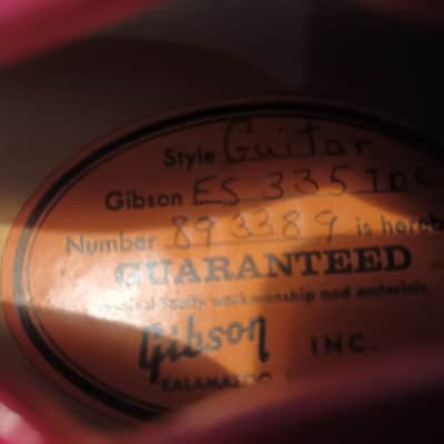 Gibson ES-335TD with Bigsby 1967 - Cherry image 12