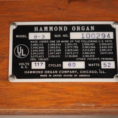 1968 Hammond B3 Organ w/ Leslie 145 GOFF Modded #59547 image 17