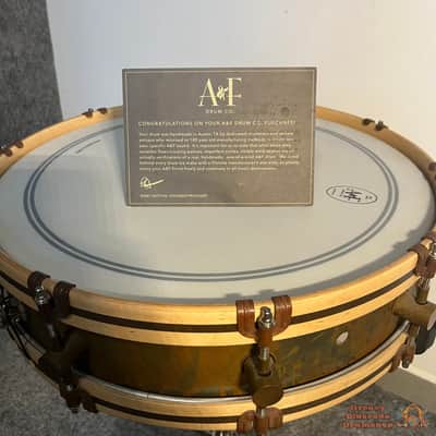 A&F 18x4 Raw Brass Gunshot Snare image 7