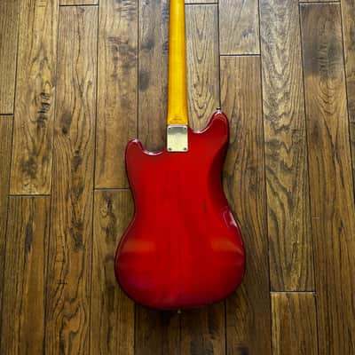 1993 Fender Traditional 60s Mustang Order Made Custom Transparent Red Premium Ash Maple Seymour Duncan MIJ Japan image 3