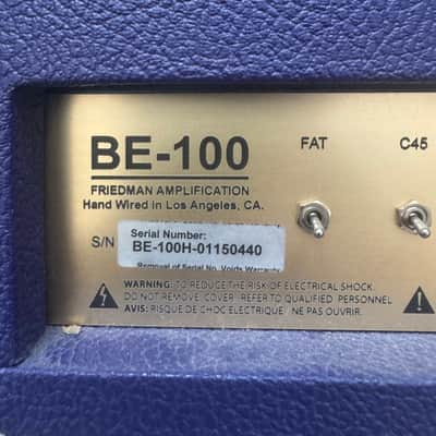 Friedman BE-100 Brown Eye 2-Channel 100-Watt Guitar Amp Head 2009 - 2017 - Ivory image 4