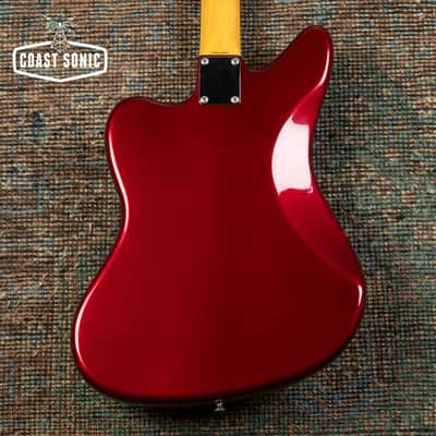 1999 Fender '62 Reissue Jaguar JG66-85MH Old Candy Red w/ Matching Headstock CIJ image 3