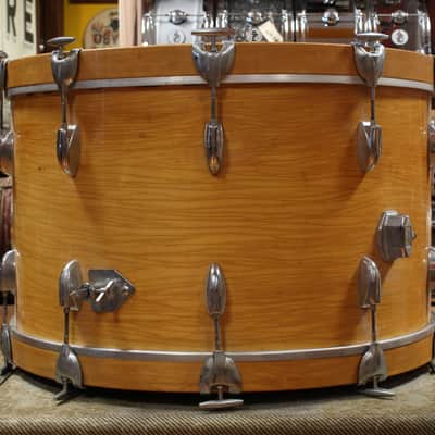 1970s Gretsch Stop Sign Badge Outfit in High Gloss Natural Maple 14x28 14x24 9x13 10x14 16x16 16x18 image 4