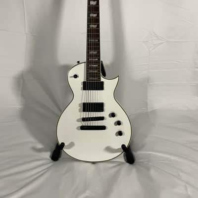 ESP LTD EC-407 with Rosewood Fretboard 2012 - 2014 Snow White Satin image 1