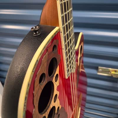 Ovation Celebrity Limited Edition Model CP 2001 Electric Acoustic Guitar 2006 - Red Flame image 11