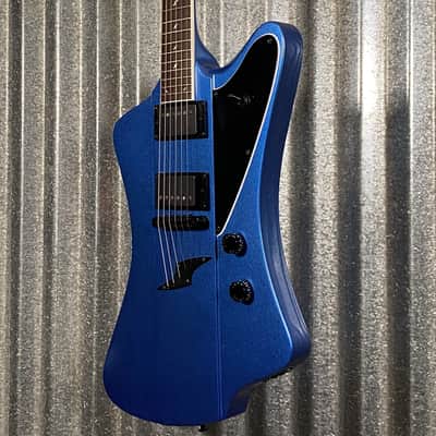 Westcreek Guitars Mirage T Bird Style Dual Humbucker Guitar Blue #0018 Used image 5