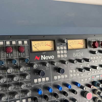 AMS Neve 8424 24-Channel Analog Mixing Console 2020 - RAF Blue Grey Motorised Faders image 2