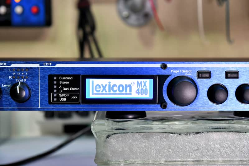 Lexicon MX400 Dual Stereo / Surround Reverb Effects Processor 2010s - Blue image 1