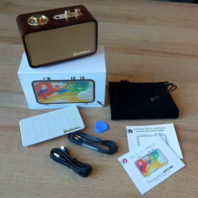 Retro Bluetooth Speaker, Vintage Radio for Home Indoor, Wooden Vintage Style Rechargeable Portable image 5