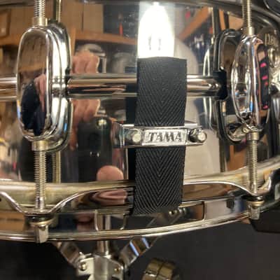 Tama - 5x14" 10-Lug Steel Snare Drum 1980s Chrome image 14