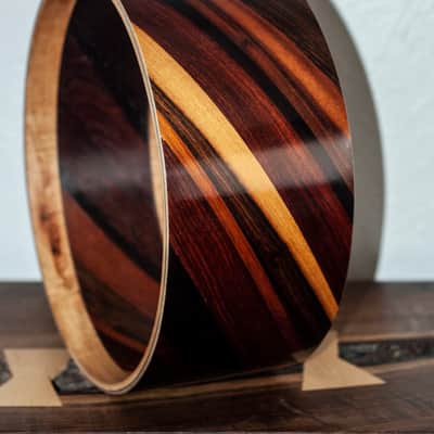 Briechle Custom Drums 1880's Heirloom Rosewood 14" Snare 2018 image 2