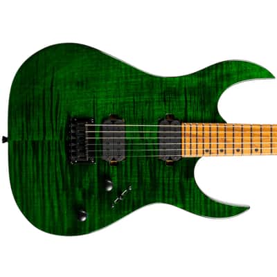 Spira S-450 TGR Double Cutaway Roasted Poplar Flamed Maple Top Canadian Roasted Maple Neck 6-String Electric Guitar image 4