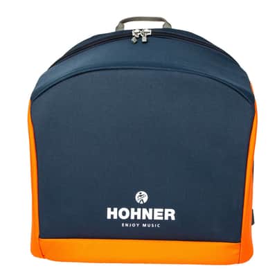 Hohner XS Child Accordion w/ Gigbag - Double Orange (XS-DBL) image 6