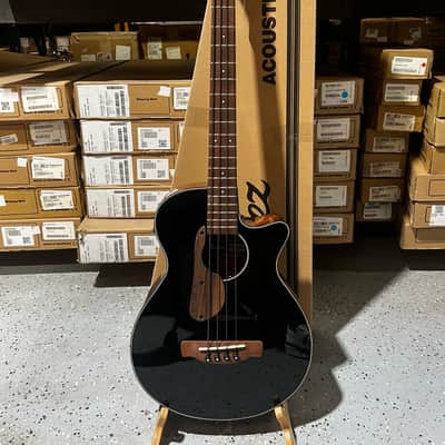 Ibanez AEGB24E AEG Acoustic-electric Bass Guitar - Black High Gloss image 1