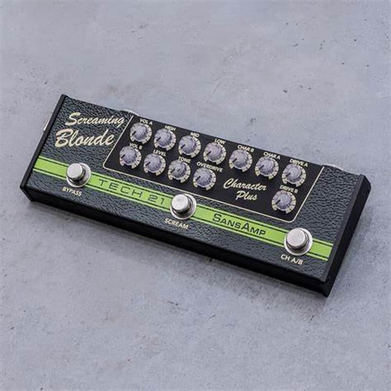 Tech 21 SansAmp Character Plus Screaming Blonde Guitar Effects Pedal **SUPER-MEGA-CLEAN!! - complete in-box! ~ships free! image 1