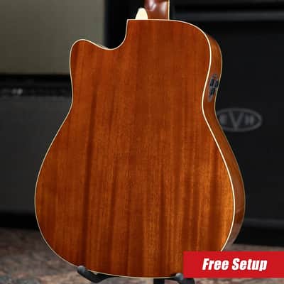 Yamaha FGC-TA Transacoustic Cutaway Acoustic/Electric Guitar - Vintage Tint image 2