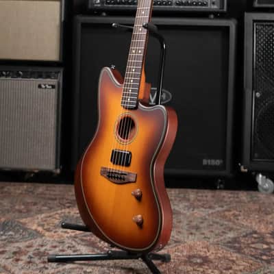Fender Acoustasonic Standard Jazzmaster - Honey Burst - Demo image 13
