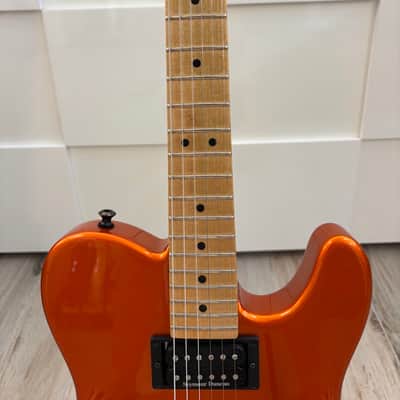 Charvel Jackson USA Select San Dimas Style 2 HH FR 2009 Candy Tangerine - Upgraded w/Original Floyd Rose (Titanium) image 3