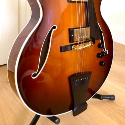Trenier Custom Jazz Guitar 2008 Dark Sunburst image 4