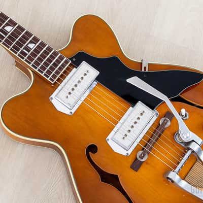 1960s Kay Jazz II Old Kraftsman-Branded Vintage Hollowbody Electric Guitar w/ Kleenex Box, Case image 7
