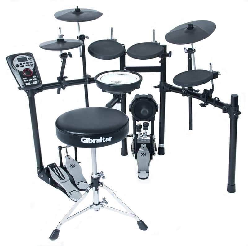Roland TD-11K V-Compact® Kit with Stool and Double Kick Pedal