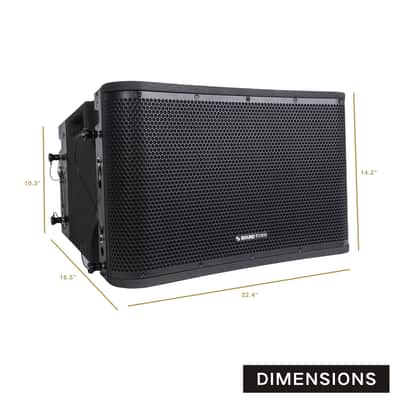 ZS-112BPW-PAIR | ZETHUS Series Pair of 12” Powered 2-Way Line Array Loudspeaker System w/ Two Titanium Compression Drivers, Onboard DSP, Black image 5