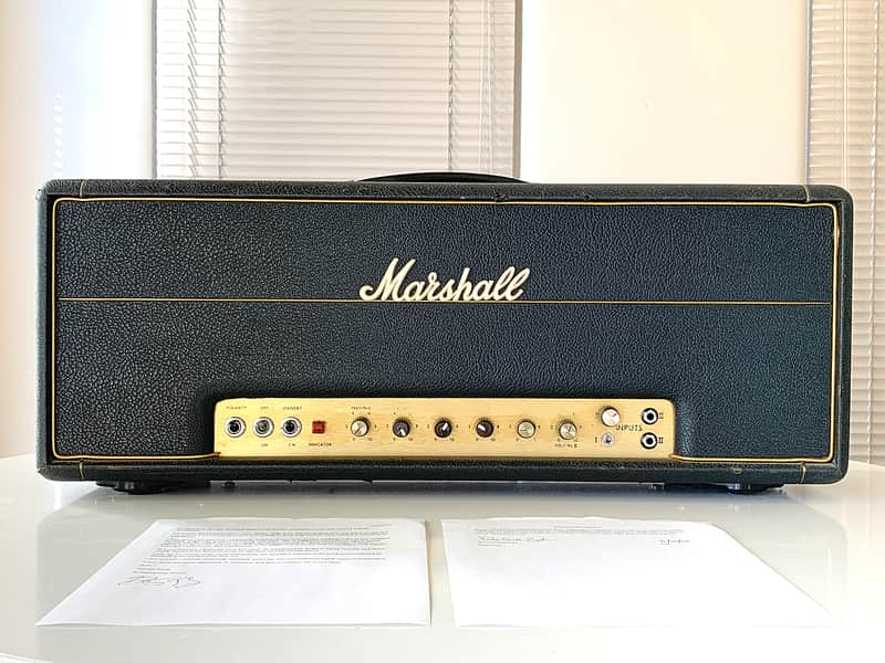 Marshall JMP Model 1987 50-Watt Head (1972) — Ex-Yngwie Malmsteen / Dave Sabo — Harry Kolbe Mod — Fully Documented Provenance image 1