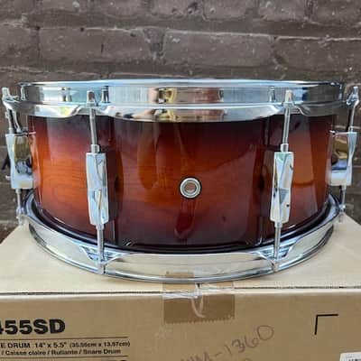Pearl Export Series 14"x5.5" Snare Drum - Gloss Tabacco Burst image 9