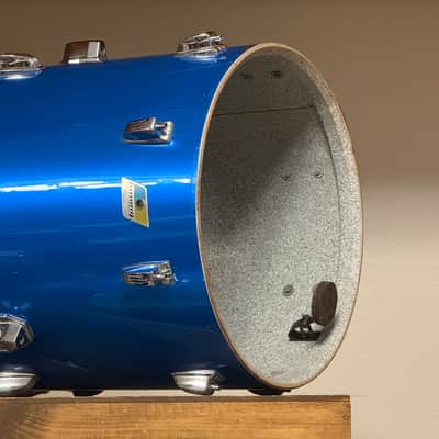 1970's Ludwig 16" Blue Silk 16x16 Floor Tom 3-Ply image 9