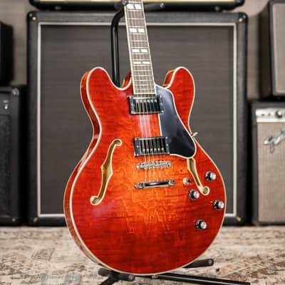 Eastman T486 Thinline Semi-Hollow Electric Guitar - Classic with Hardshell Case image 12