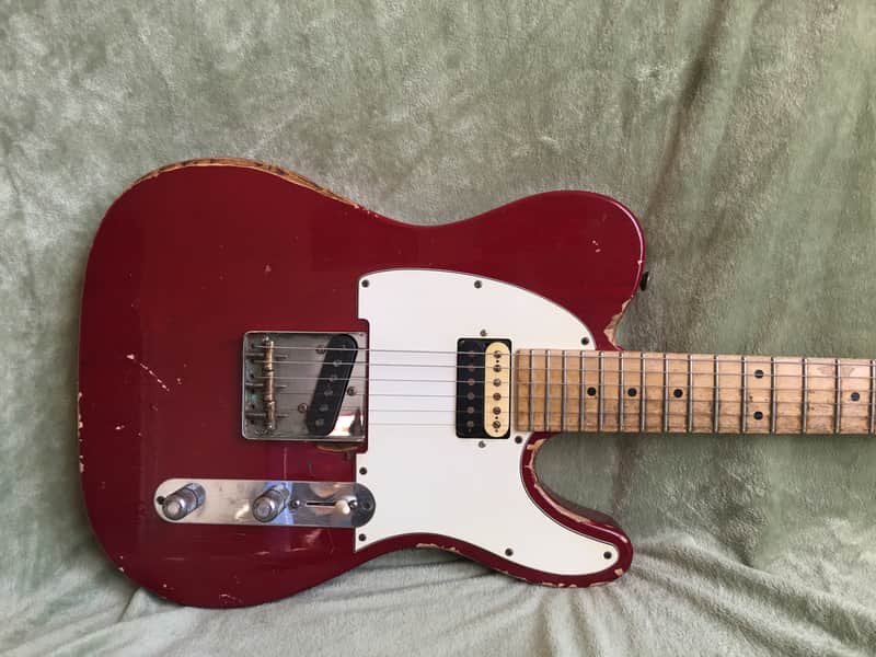 GJ2 Hellhound Sugar Pine Heavy Relic 2015 Trans Vintage Red custom shop telecaster image 1