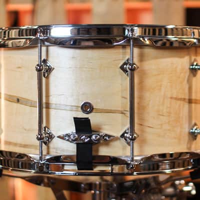 Craviotto 7x14 Private Reserve 10-Lug Wormy Ambrosia Satin Oil Snare Drum image 3