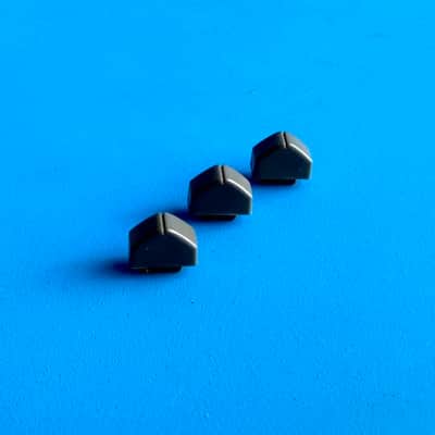 CASIO LK-100, LK-165 Keyboard Part: Volume Slider Triangle Cover Cap Gray [3PCS] image 5